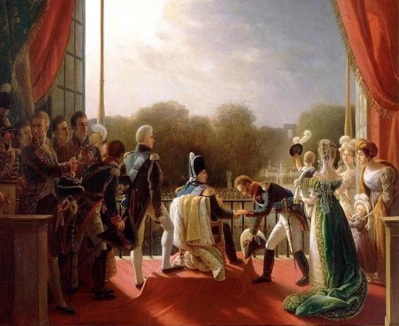 Luigi XVIII assiste al ritorno delle truppe dalla Spagna, 2 dicembre 1823 - dettaglio